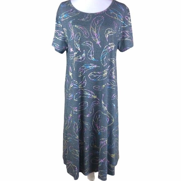 LuLaRoe Dresses & Skirts - LuLaRoe Carly Metallic Leaf Dress